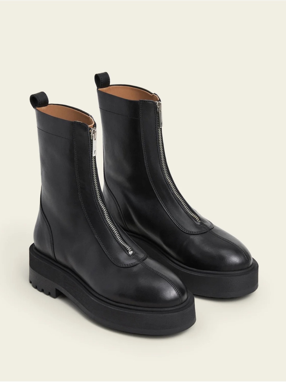 Flattered Alma Leather Black